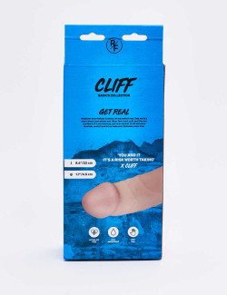 Realistic XL dildo Cliff front packaging