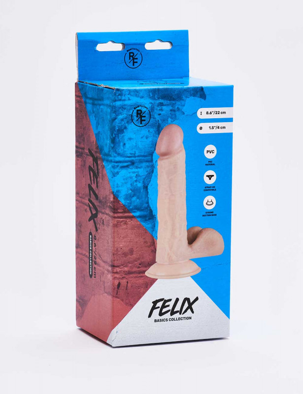 Realistic XL dildo Felix front packaging Realistic XL dildo Felix front packaging