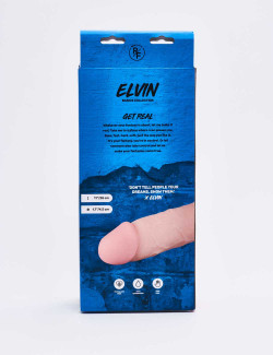 Realistic XL dildo Elvin packaging