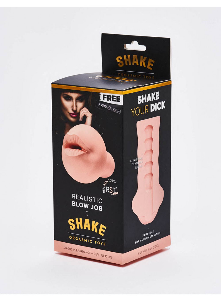 Realistic Masturbator Shake Blow job front packaging