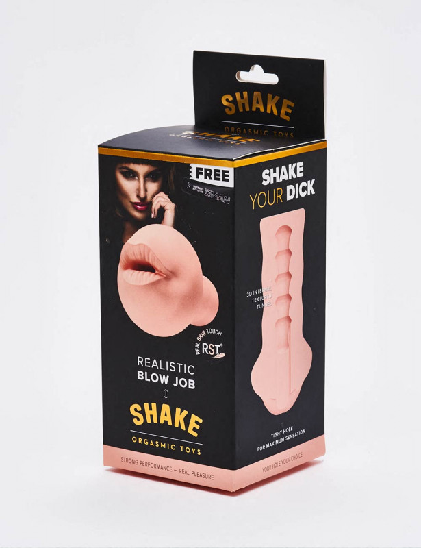 Realistic Masturbator Shake Blow job front packaging Realistic Masturbator Shake Blow job front packaging