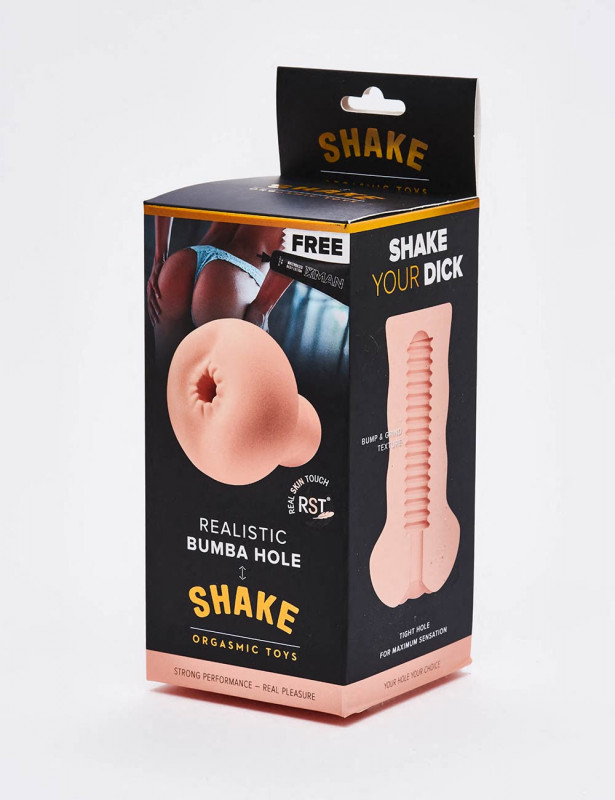 Realistic Masturbator Shake Bumba Hole front packaging Realistic Masturbator Shake Bumba Hole front packaging
