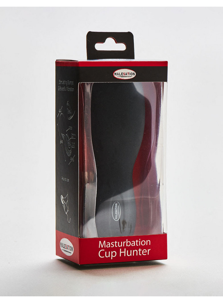 Vibrating Masturbator Cup Hunter from Malesation front packaging