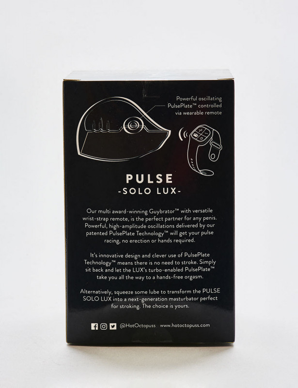 Vibrating Masturbator Pulse solo lux packaging