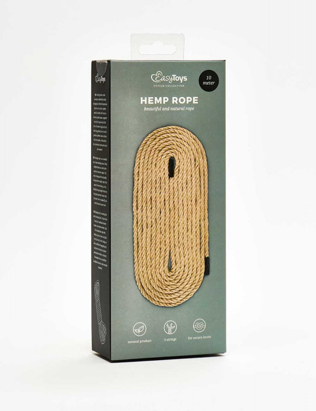 Bondage Rope Natural Hemp 10m