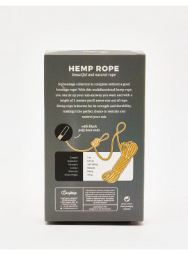 Bondage Rope Natural Hemp 5m packaging