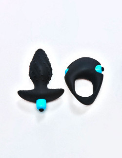 Pack Ibex Men-X Vibrating Cock Ring & plug from Rocks Off