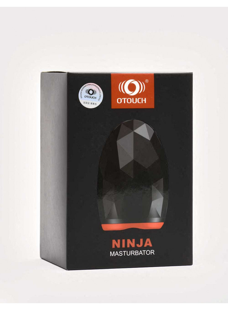 Vibrating and Warming Masturbator Ninja from OTouch front packaging