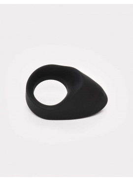 Black Vibrating Cock Ring from Latetobed