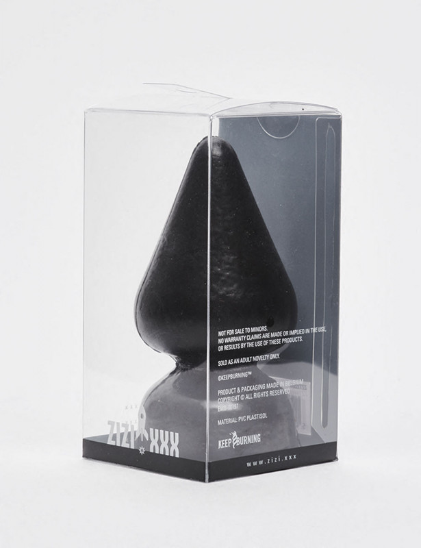 Black anal plug Vendôme 16 cm packaging Black anal plug Vendôme 16 cm packaging
