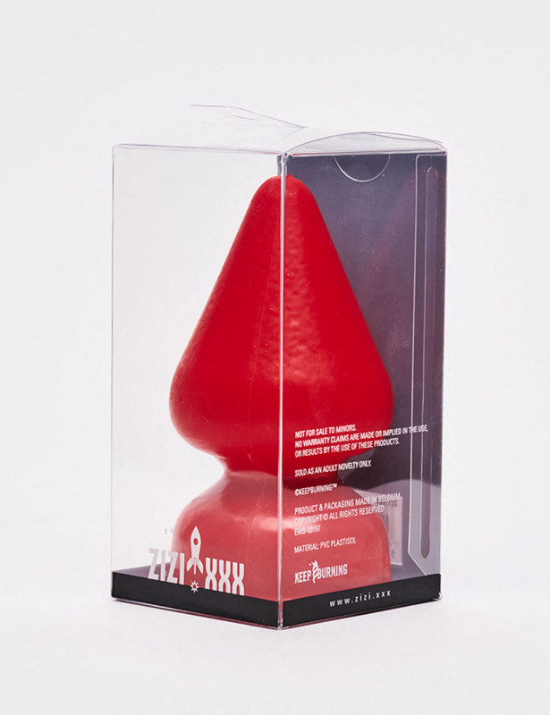 Red anal plug Vendôme 16cm packaging Red anal plug Vendôme 16cm packaging