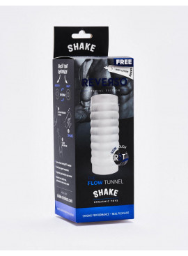 Shake Masturbator Flow Tunnel Transparent packaging