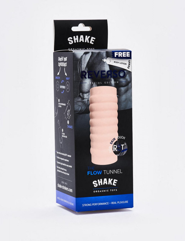 Shake Masturbator Flow Tunnel Natural packaging Shake Masturbator Flow Tunnel Natural packaging