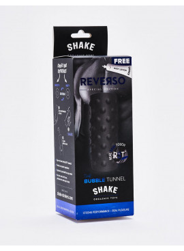 Masturbator Shake Bubble Tunnel Black packaging