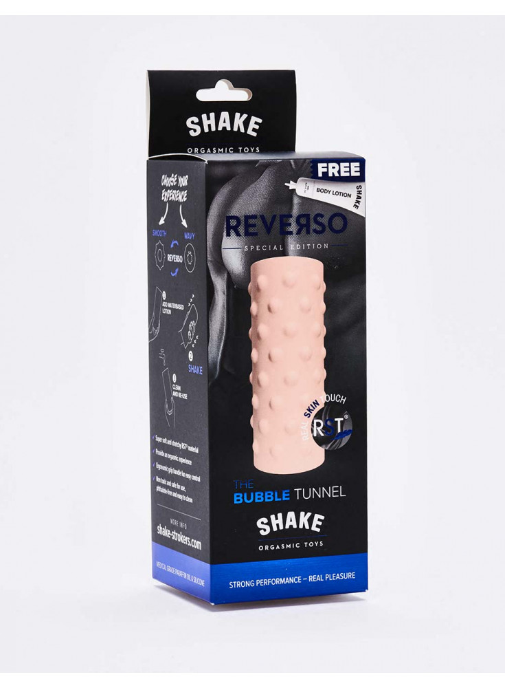Masturbator Shake Bubble Tunnel Natural packaging