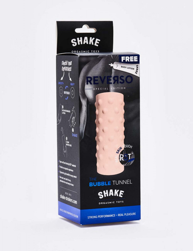 Masturbator Shake Bubble Tunnel Natural packaging Masturbator Shake Bubble Tunnel Natural packaging