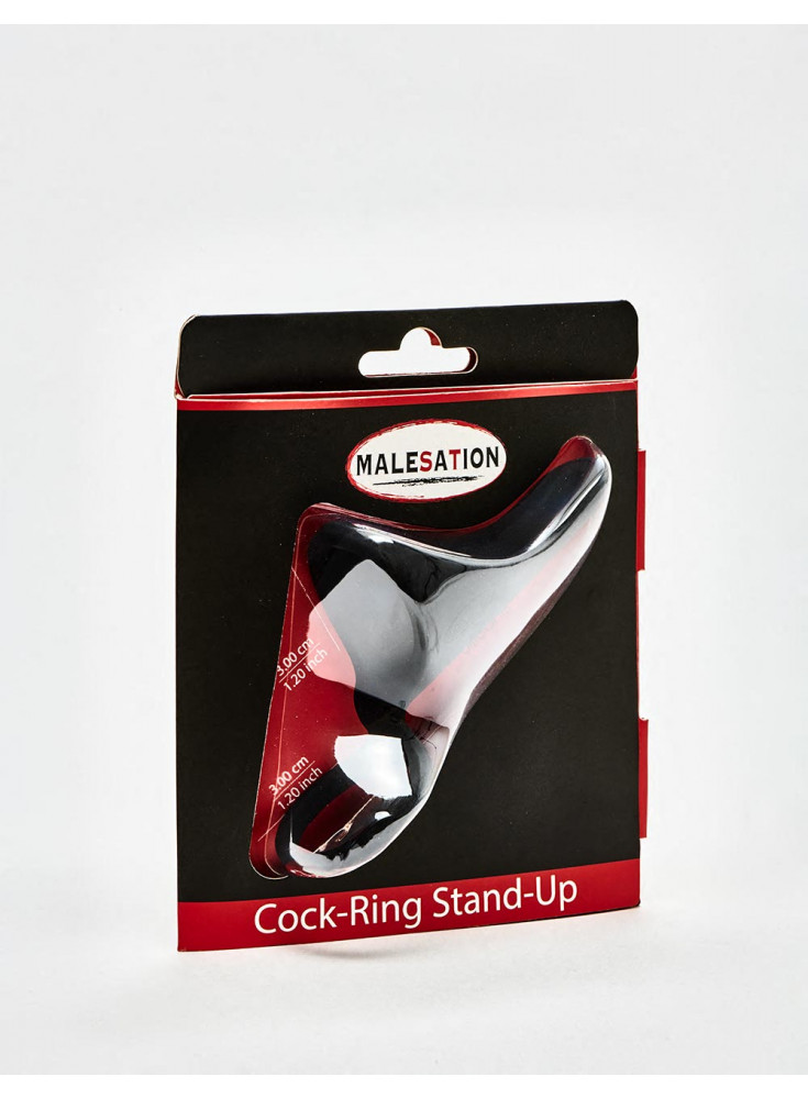 Stand up silicone cock ring from Malesation packaging