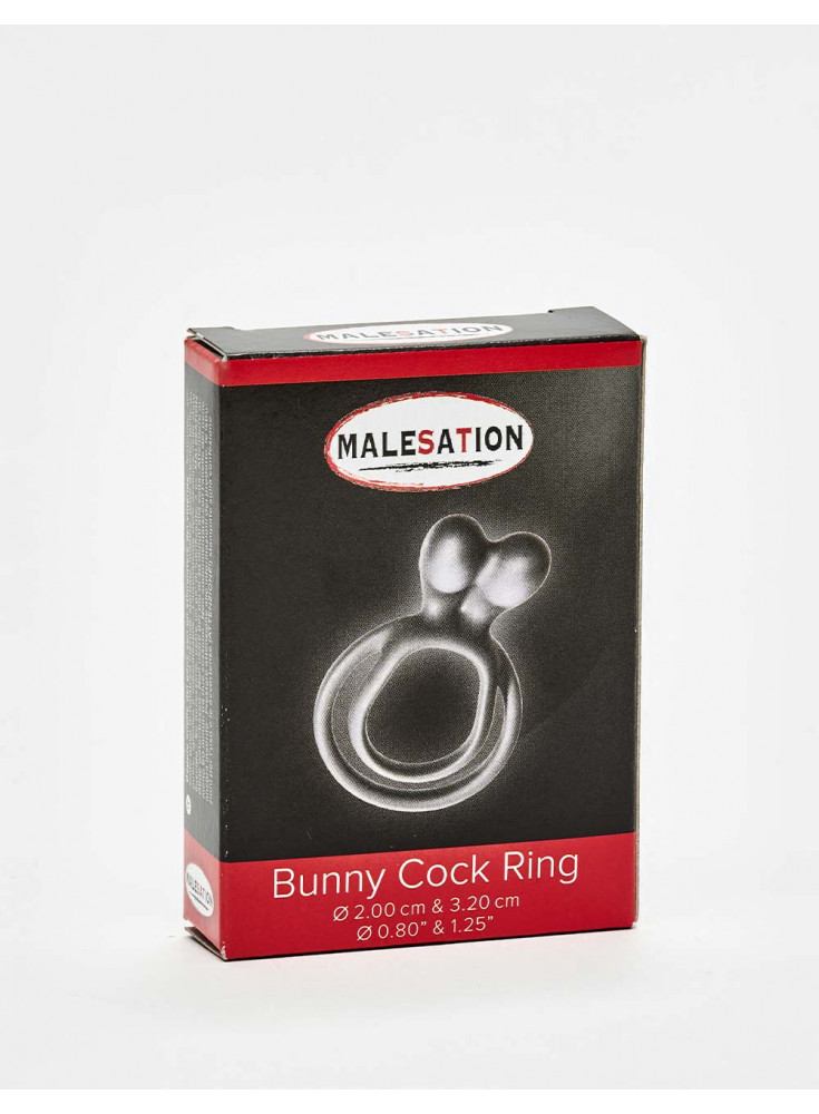 Silicone cock ring bunny from Malesation packaging