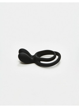 Silicone cock ring black bunny from Malesation