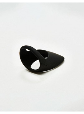 Cock up black silicone cock ring