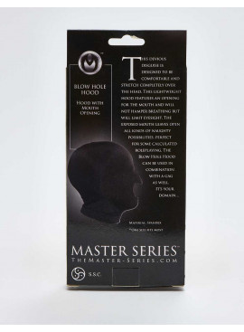 Spandex Black SM Hood from Master Series back packaging