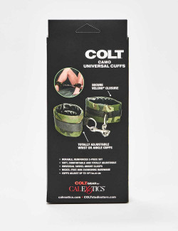 Wrist or Ankle Cuffs Camo Universal from Colt packaging