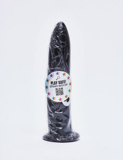 Suction Cup Dildo from All Black in 19cm packaging