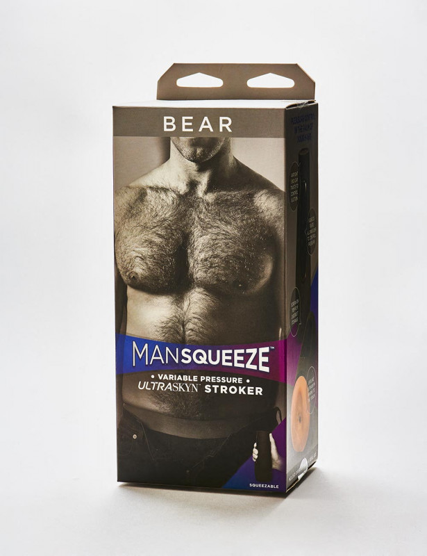 Masturbator Doc Johnson Man Squeeze Bear packaging