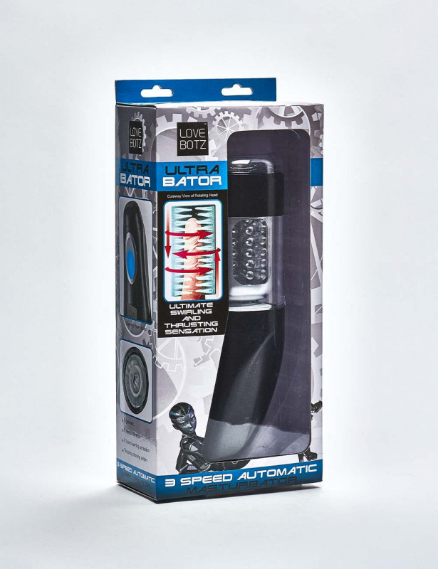 Ultra Bator Automatic Masturbator Thrusting and Swirling packaging Ultra Bator Automatic Masturbator Thrusting and Swirling packaging