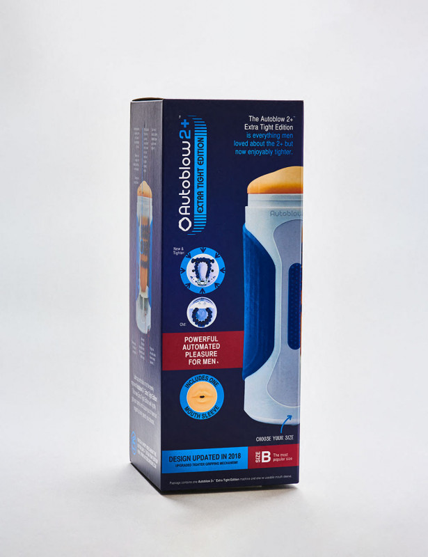Realistic Masturbator Autoblow 2+ with Size B sleeve packaging Realistic Masturbator Autoblow 2+ with Size B sleeve packaging