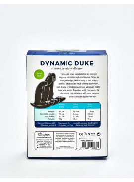 Vibrating Prostate Massager Dynamic Duke Ribbed from Easy Toys back packaging