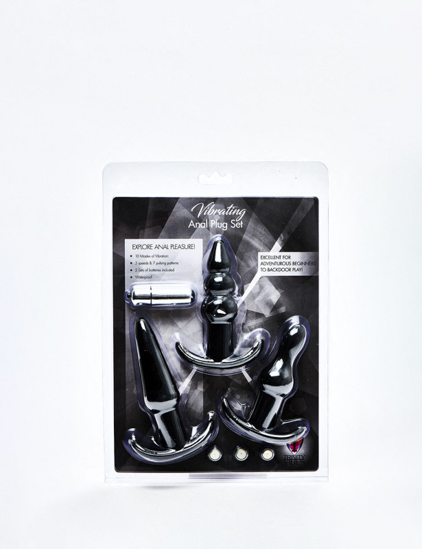 Set of 3 Vibrating Butt Plug packaging Set of 3 Vibrating Butt Plug packaging