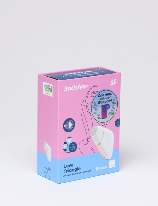 Love Triangle vibrator from Satisfyer packaging Love Triangle vibrator from Satisfyer packaging