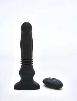 Vibrating & Swelling Butt Plug with Remote Control