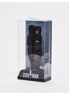 Black anal plug 10cm Two Fingers Zizi XXX packaging