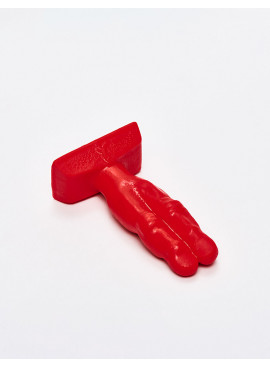 Red anal plug 10cm Two Fingers