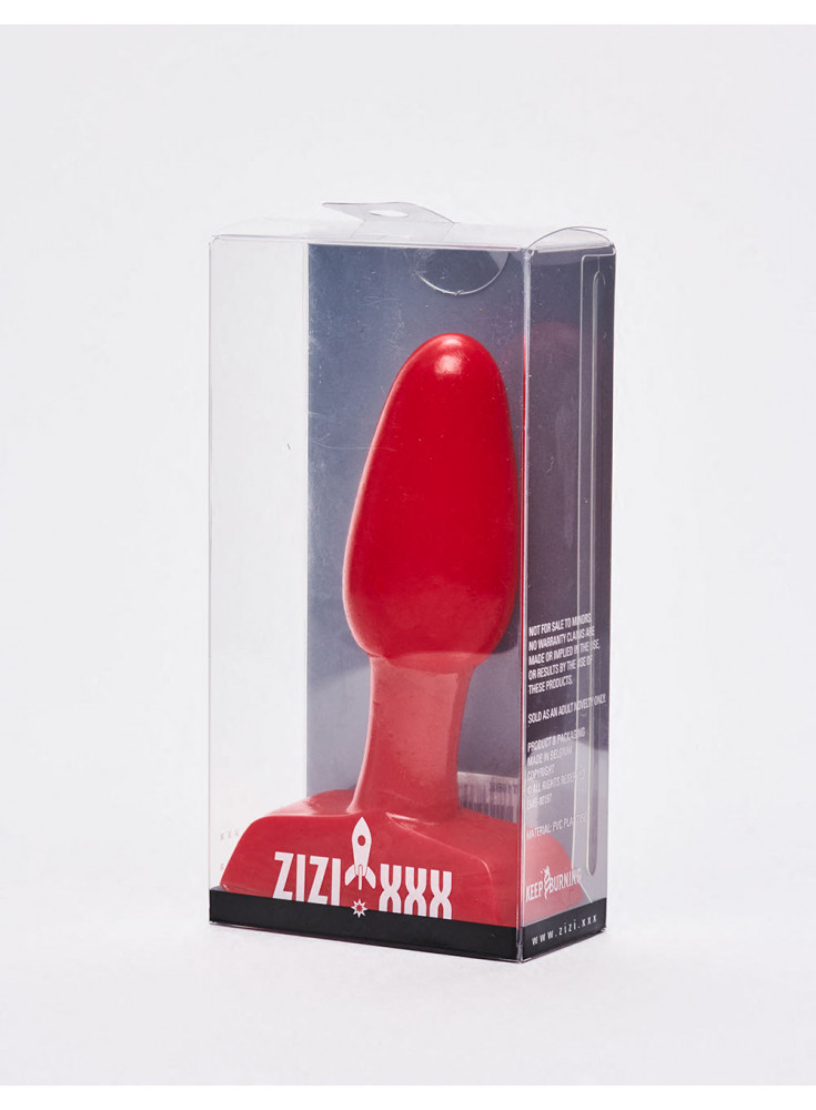 Red anal plug 9.5cm Torena Zizi XXX packaging