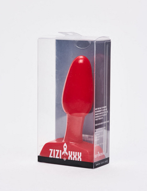 Red anal plug 9.5cm Torena Zizi XXX packaging Red anal plug 9.5cm Torena Zizi XXX packaging