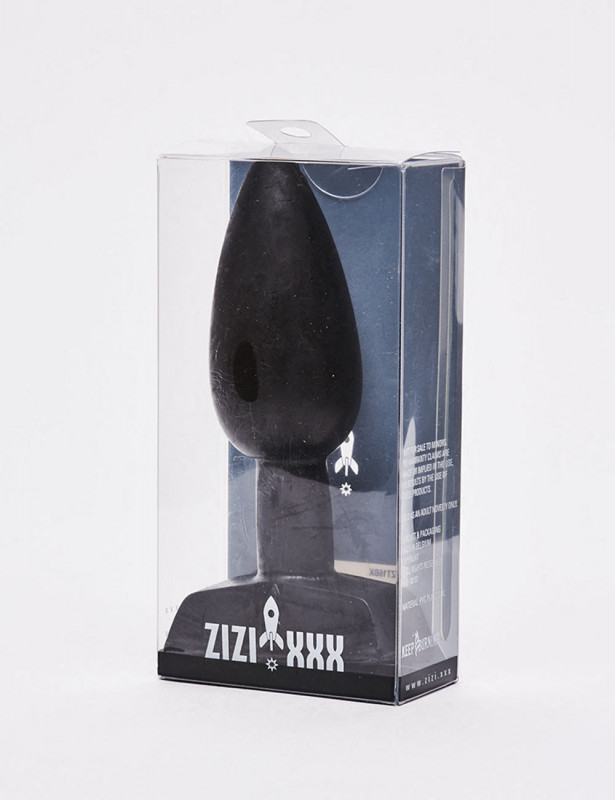 Black anal plug 11cm Raise Zizi XXX packaging Black anal plug 11cm Raise Zizi XXX packaging