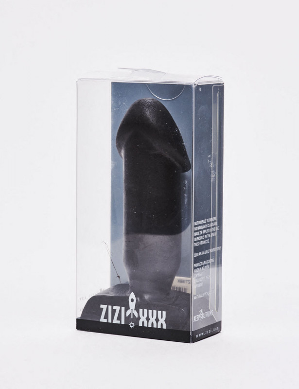 Black anal plug 10cm Kokku Zizi XXX packaging Black anal plug 10cm Kokku Zizi XXX packaging