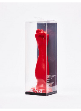 Red anal plug 18.5cm One Fist Zizi XXX packaging