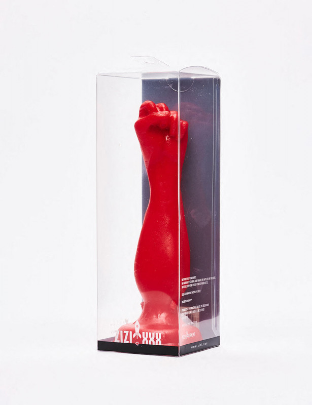 Red anal plug 18.5cm One Fist Zizi XXX packaging Red anal plug 18.5cm One Fist Zizi XXX packaging