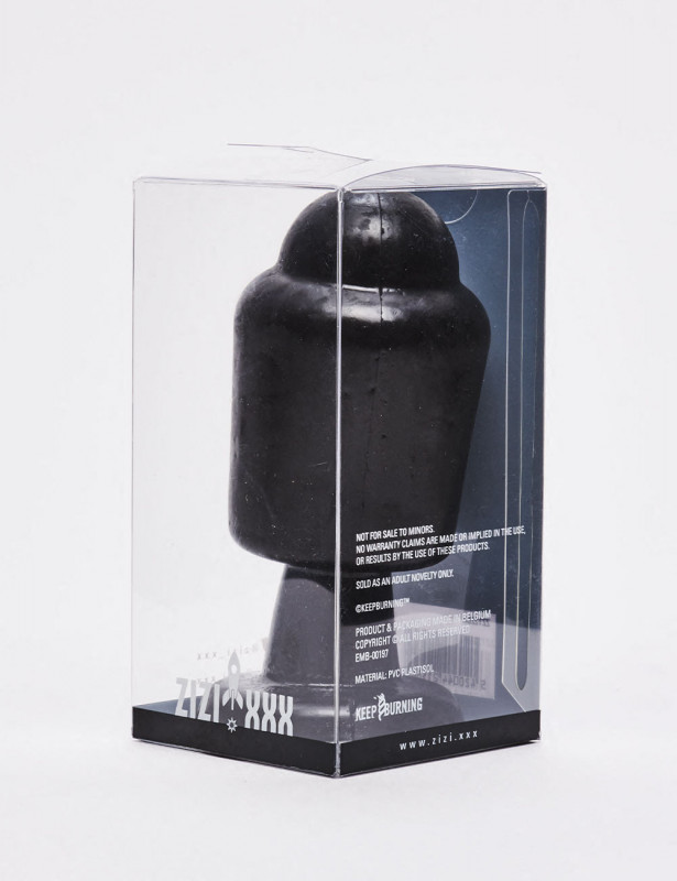 Black anal plug 14cm Magnus Zizi XXX packaging Black anal plug 14cm Magnus Zizi XXX packaging
