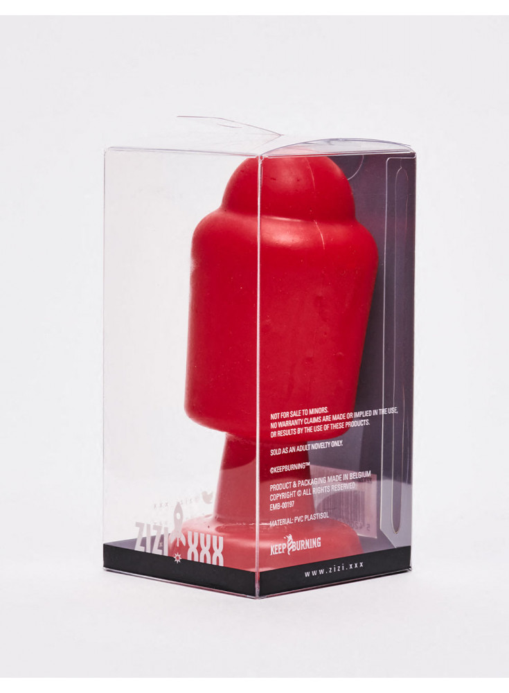 Red anal plug 14cm Magnus Zizi XXX packaging