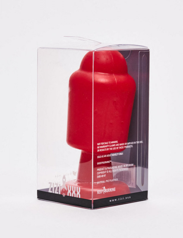 Red anal plug 14cm Magnus Zizi XXX packaging Red anal plug 14cm Magnus Zizi XXX packaging
