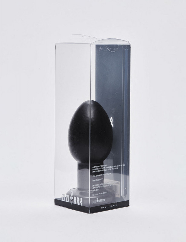 Black anal plug 13cm Quest Zizi XXX packaging Black anal plug 13cm Quest Zizi XXX packaging
