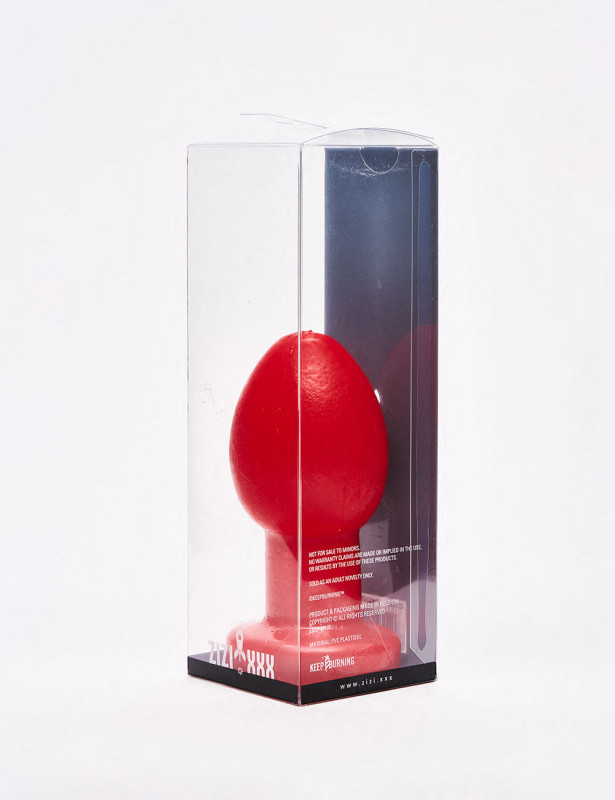 Red anal plug 13cm Quest Zizi XXX packaging Red anal plug 13cm Quest Zizi XXX packaging