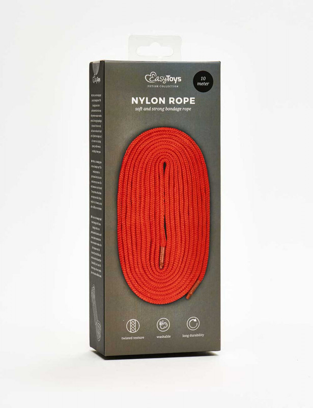 10m Red Nylon Rope By EasyToys 10m Red Nylon Rope By EasyToys