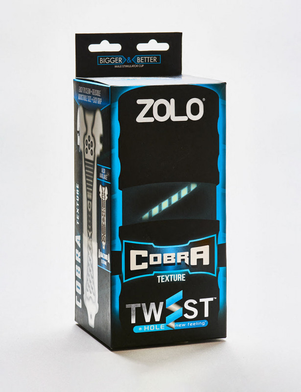 Twist Cobra Masturbator by Zolo packaging Twist Cobra Masturbator by Zolo packaging