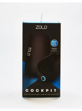 Cockpit Vibrating Masturbator by Zolo side packaging